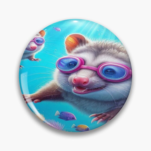 Item preview, Playful Possums Underwater designed and sold by Naomi Gutierrez Parrish.