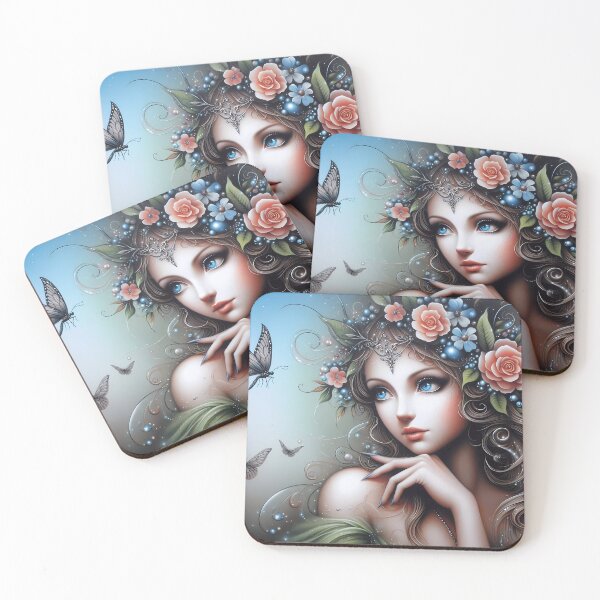 Item preview, Enchanting Fairy with Floral Crown designed and sold by Vitalka-uk.