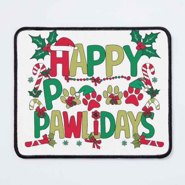 Item preview, Happy Pawlidays Dog Paws Holiday Funny Christmas designed and sold by Otmanestickers.