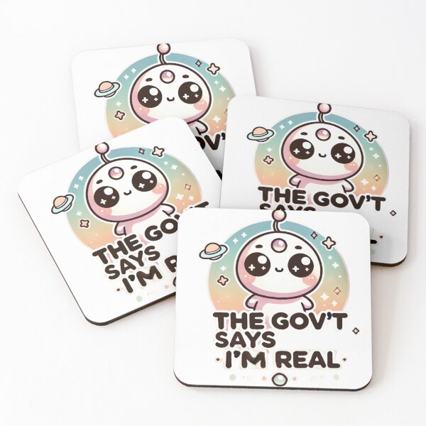 Item preview, Cute Alien with Sparkly Background designed and sold by TommyD-Engineer.