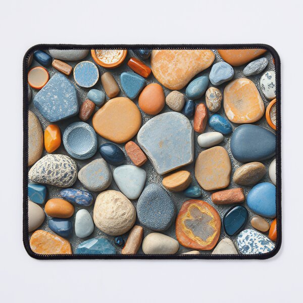 Item preview, Mosaic of Pebbles 1 designed and sold by blackwhiteblue.