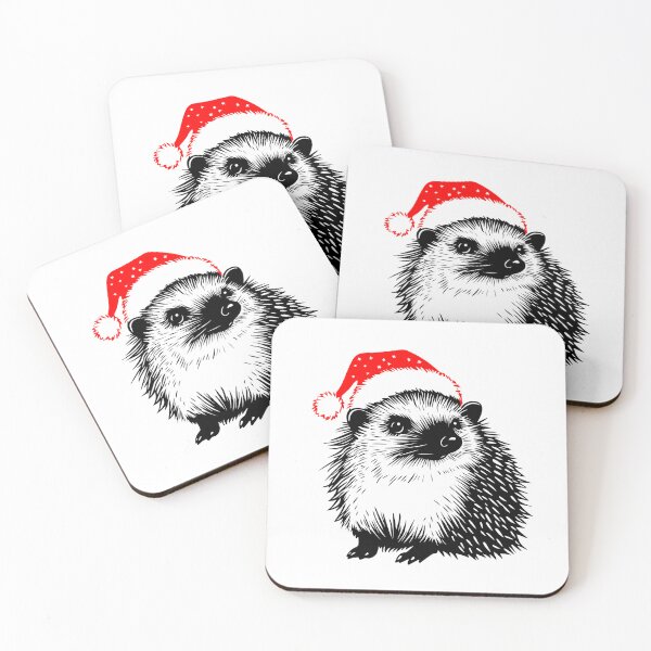Artikelvorschau, Igel im Weihnachtsmütze entworfen und verkauft von JollyCritters.