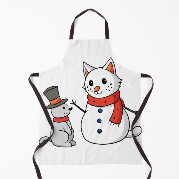 Item preview, A Cat Perfecting Its Mini Snowman Masterpiece! designed and sold by omerfdln34.
