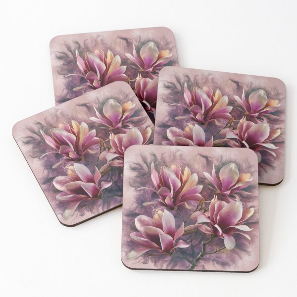 Item preview, magnolia flowers,abstraction designed and sold by elegantpaterns.