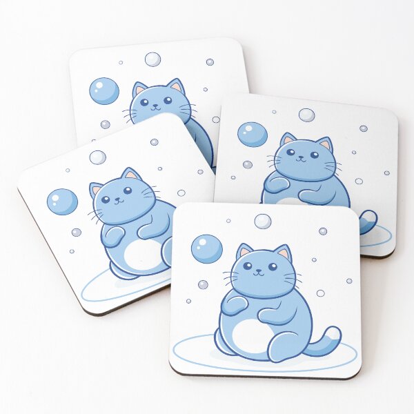 Item preview, Cat in Winter Bliss: Blowing Frosty Snow Bubbles designed and sold by omerfdln34.
