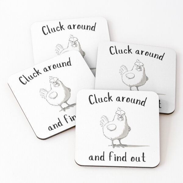 Item preview, Cluck Around Grumpy Chicken designed and sold by Cindy Howe.