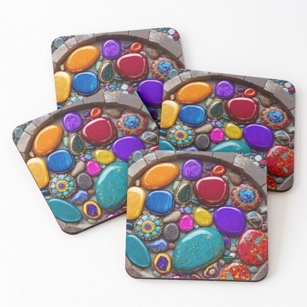 Item preview, Mosaic of Pebbles 2 designed and sold by blackwhiteblue.