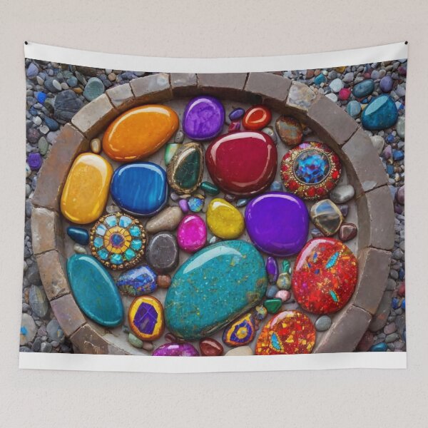 Item preview, Mosaic of Pebbles 2 designed and sold by blackwhiteblue.