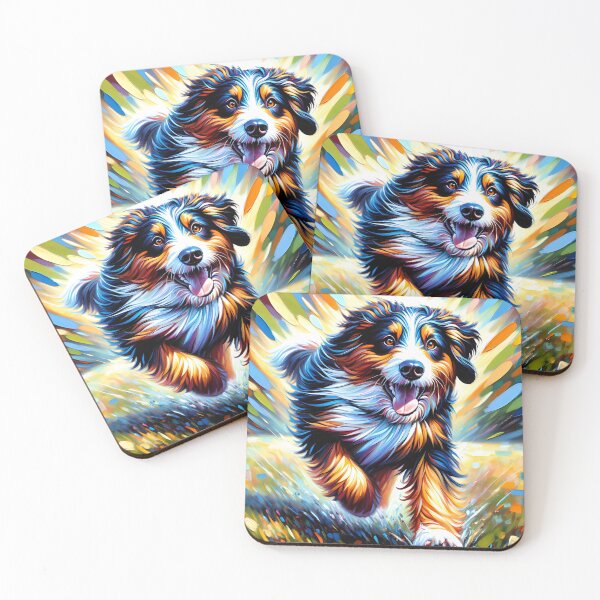 Item preview, Bernedoodle Dog Portrait Acrylic Art Print Pet Portrait Gifts for Dog Lovers designed and sold by Puppy Puzzles Plus.