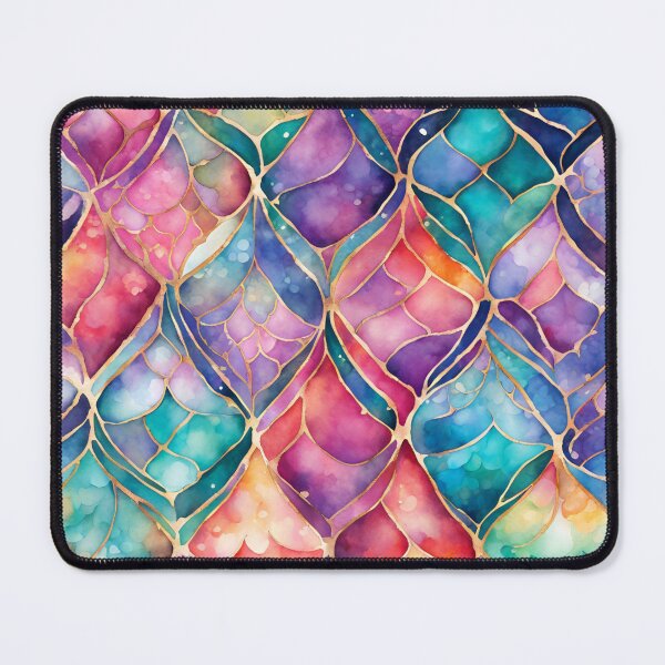 Item preview, Whimsical Colorful Shapes Pattern Print  designed and sold by SeaStarMermaids.