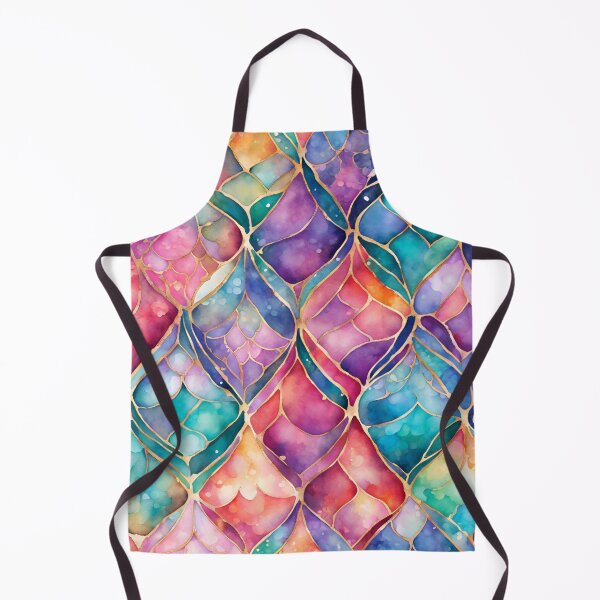 Item preview, Whimsical Colorful Shapes Pattern Print  designed and sold by SeaStarMermaids.