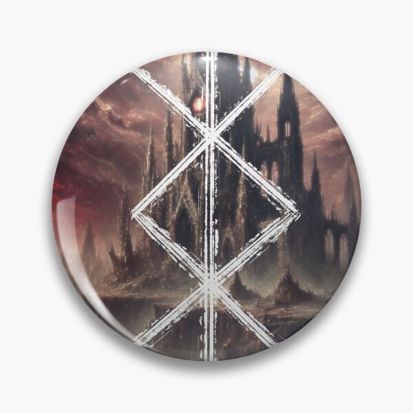 Item preview, Rune of Chaos Over a Gothic Fantasy Hellscape Design designed and sold by SacredPractice.