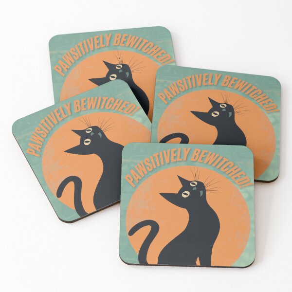 Item preview, Black Cat Silhouette Pawsitively Bewithed designed and sold by trendteezstore.