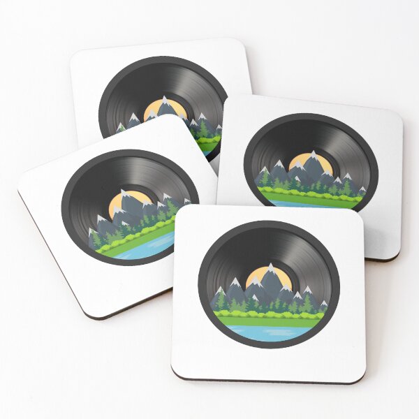 Item preview, Mountains on Vinyl: A Harmonious Blend of Music and Nature designed and sold by JCRockDesign.