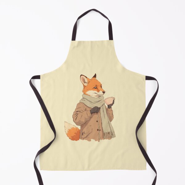 Item preview, Cozy Fox in Tea Time Illustration designed and sold by ShroomForge.