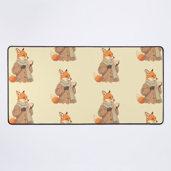 Item preview, Cozy Fox in Tea Time Illustration designed and sold by ShroomForge.