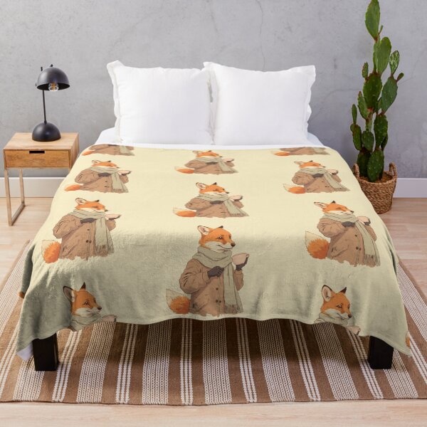 Item preview, Cozy Fox in Tea Time Illustration designed and sold by ShroomForge.