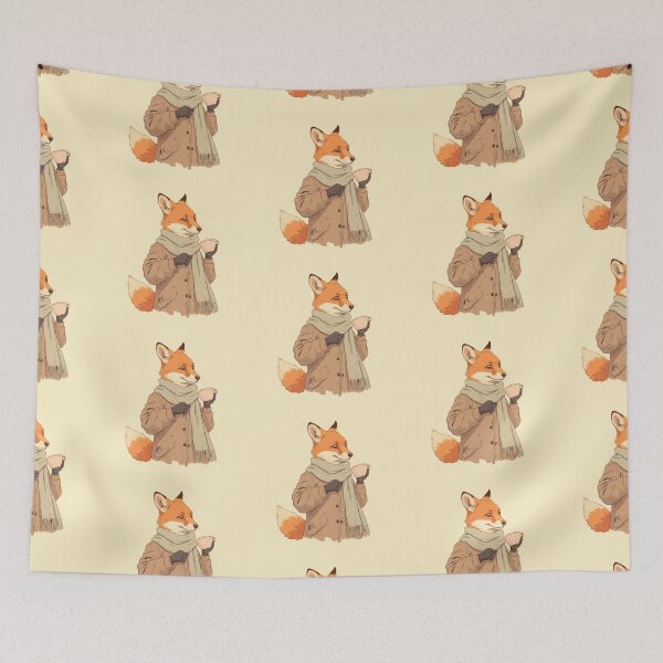 Item preview, Cozy Fox in Tea Time Illustration designed and sold by ShroomForge.