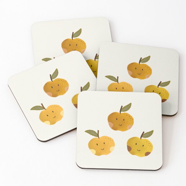Item preview, Smiling Apples - Yellow designed and sold by Studio Valko.