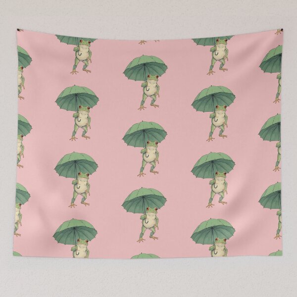 Item preview, Froggie Umbrella Pastel Pink designed and sold by ShroomForge.