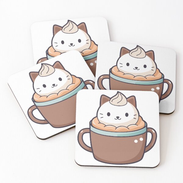 Item preview, Tiny Cat Nestled into a Mug of Hot Cocoa, Poking Its Head Out for a Peek designed and sold by omerfdln34.