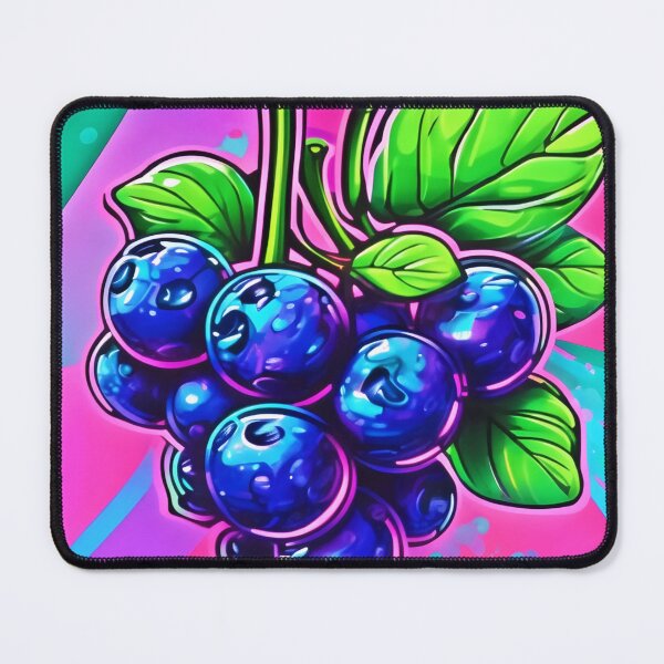Item preview, Vibrant Blueberry Artwork designed and sold by Health And Fitness Posts e-Store.