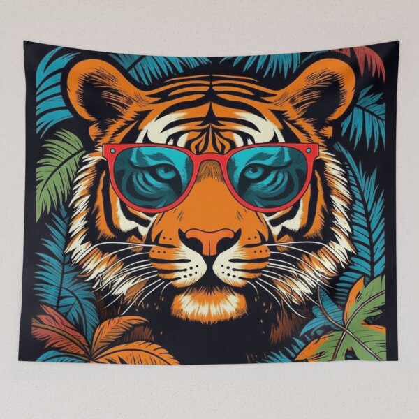 Item preview, Hippy Tiger designed and sold by Myra365Art.