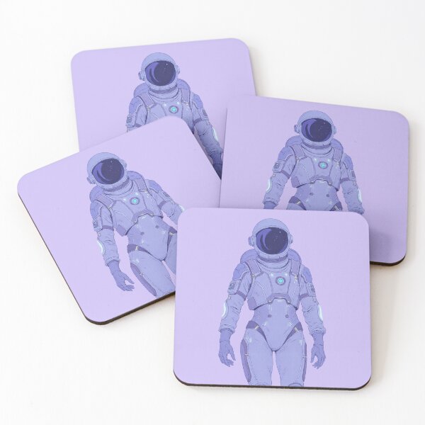Item preview, Futurist Glow Linear Lavendera Astronaut designed and sold by MadeByHaresShop.