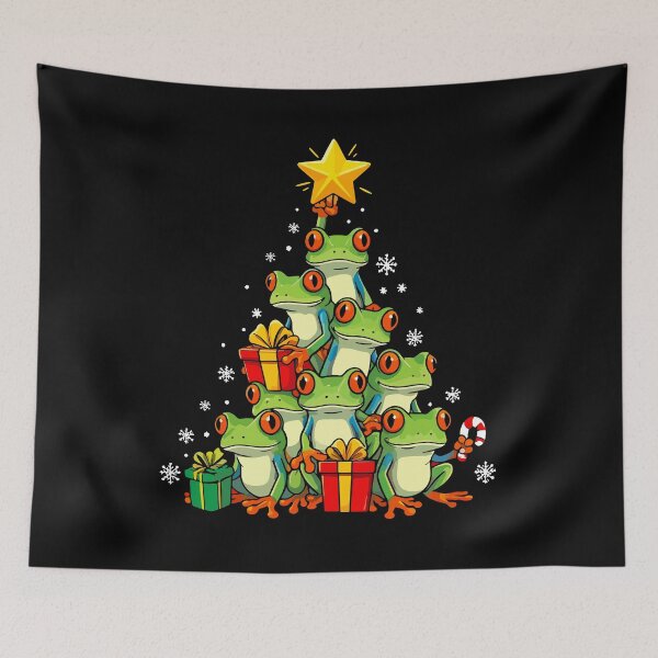 Item preview, Red Eyed Tree Frog Christmas Tree Lights - Funny Frog Xmas Tree Lover Gift designed and sold by JUSTBEELEGANT.