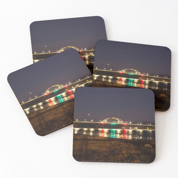 Item preview, Alsea bridge illuminated under the lights designed and sold by jklune.