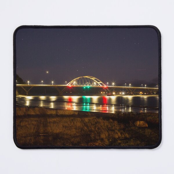 Item preview, Alsea bridge illuminated under the lights designed and sold by jklune.