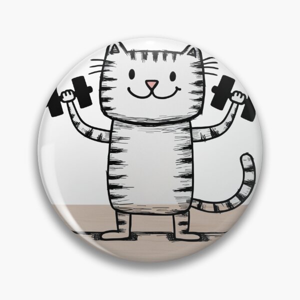 Item preview, Feline Workout Warrior designed and sold by uapparel.