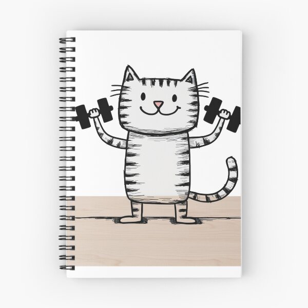 Item preview, Feline Workout Warrior designed and sold by uapparel.