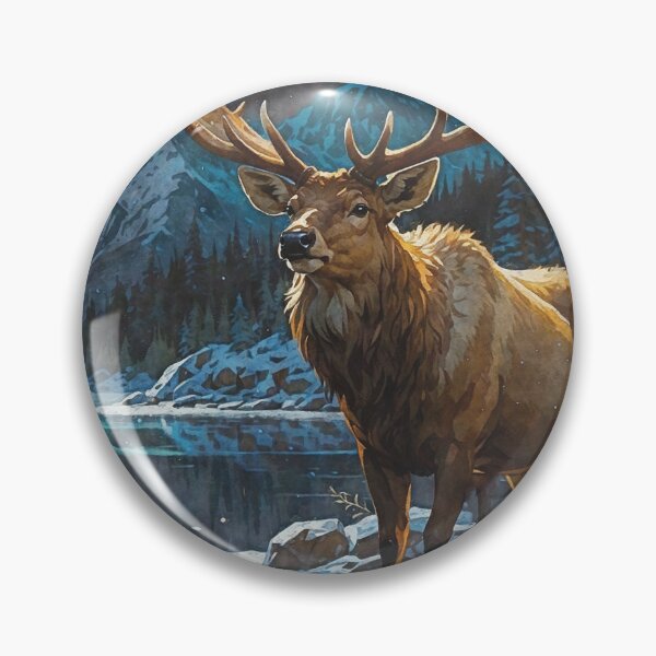 Item preview, The Winter Elk designed and sold by Skye Ryan-Evans.