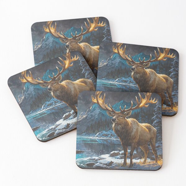 Item preview, The Winter Elk designed and sold by Skye Ryan-Evans.