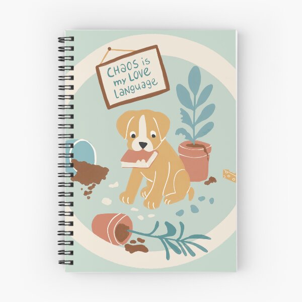 Item preview, Chaos is My Love Language - Playful Puppy Illustration designed and sold by MaddaMom.