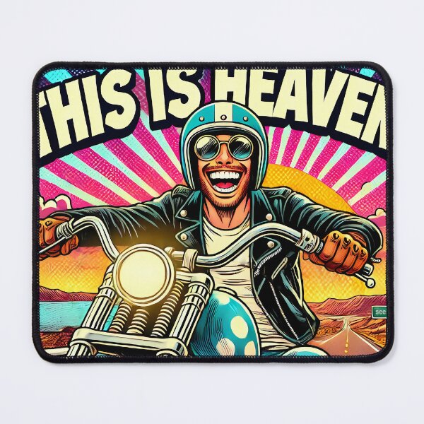 Item preview, Retro Biker Paradise - This Is Heaven designed and sold by jusmich.