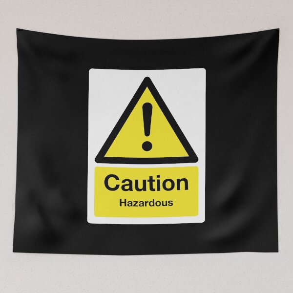 Item preview, Caution: Hazardous Sign (on black) designed and sold by STUDIO-72.