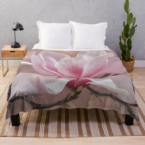 Item preview, pink magnolia bud,oil paint designed and sold by elegantpaterns.