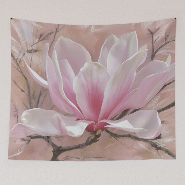 Item preview, pink magnolia bud,oil paint designed and sold by elegantpaterns.