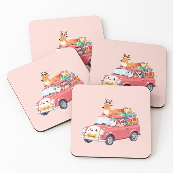 Item preview, Reindeer Ride A Kawaii Car Full of Cheer designed and sold by kahida.