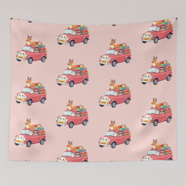 Item preview, Reindeer Ride A Kawaii Car Full of Cheer designed and sold by kahida.