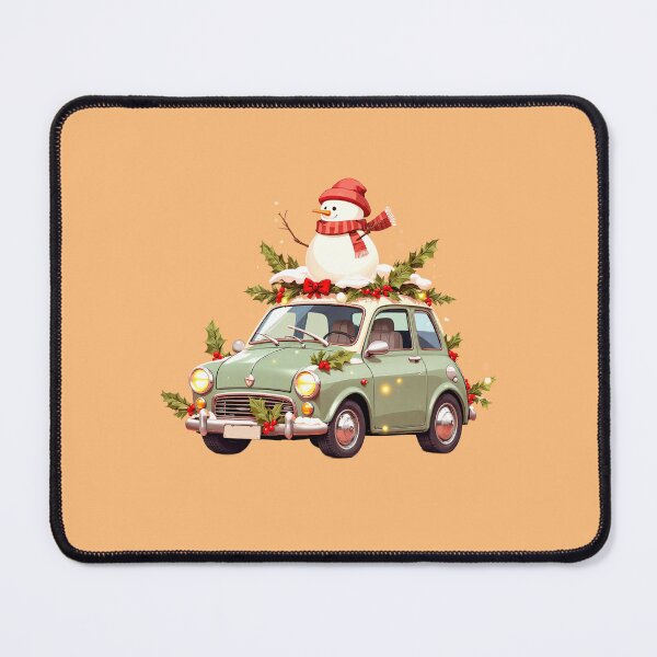 Item preview, Snowy Car Kawaii Festivity Holly Wreath & Glowing Lights designed and sold by kahida.
