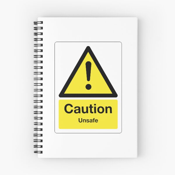 Item preview, Caution: Unsafe Sign (on white) designed and sold by STUDIO-72.