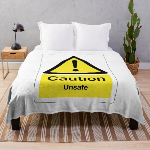 Item preview, Caution: Unsafe Sign (on white) designed and sold by STUDIO-72.