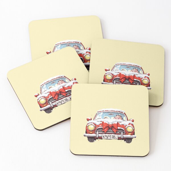 Item preview, Snowy Sparkle Kawaii Car Celebration designed and sold by kahida.