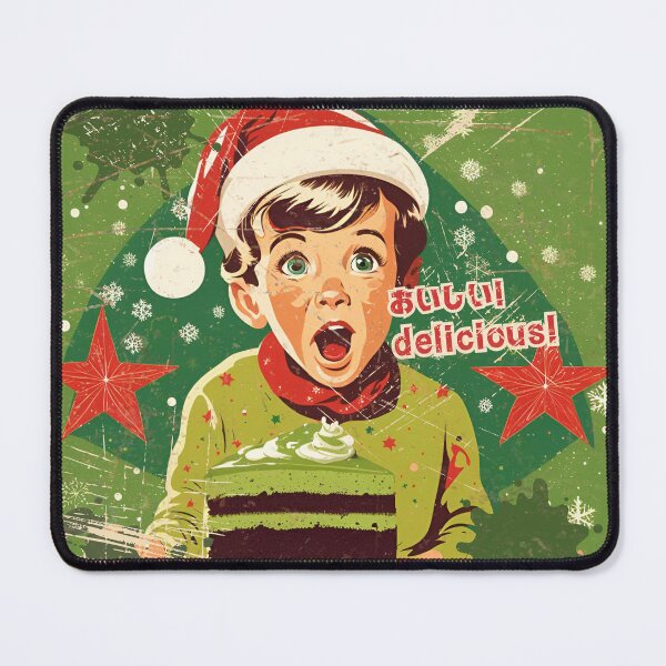 Item preview, Christmas Magic: Boy Amazed by Matcha Cake’s Flavor designed and sold by siamnekochan.