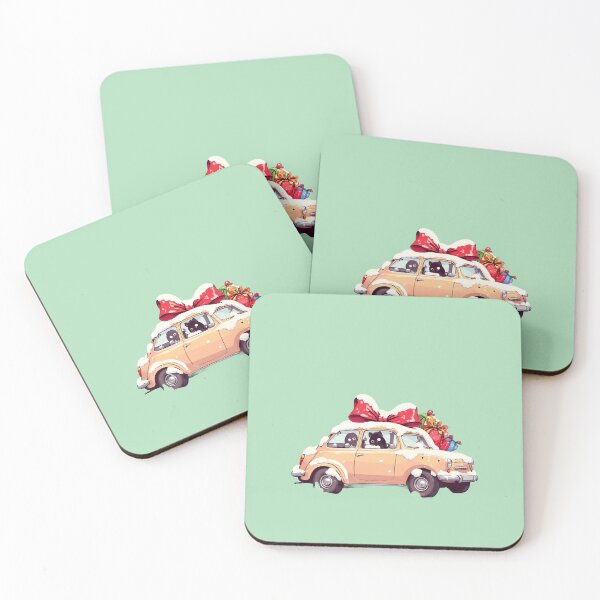 Item preview, Snowy Wonders Cute Car & Christmas Presents designed and sold by kahida.