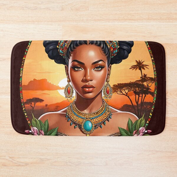 Item preview, Beautiful Melanin Black Woman Queen of Sheba design designed and sold by BorgSpareParts.