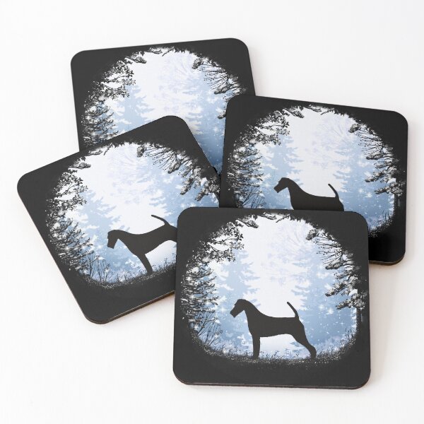 Item preview, “First Snow” Irish Terrier designed and sold by Spinyflowerart.